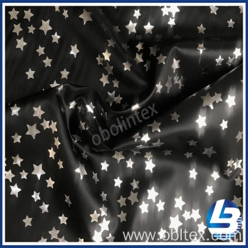 OBL20-955 Nylon Taffeta Fabric With Silver Foil Print